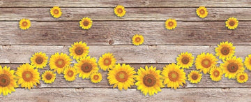 Tappeto Passatoia Antiscivolo e Antimacchia in PVC con Stampa Girasoli